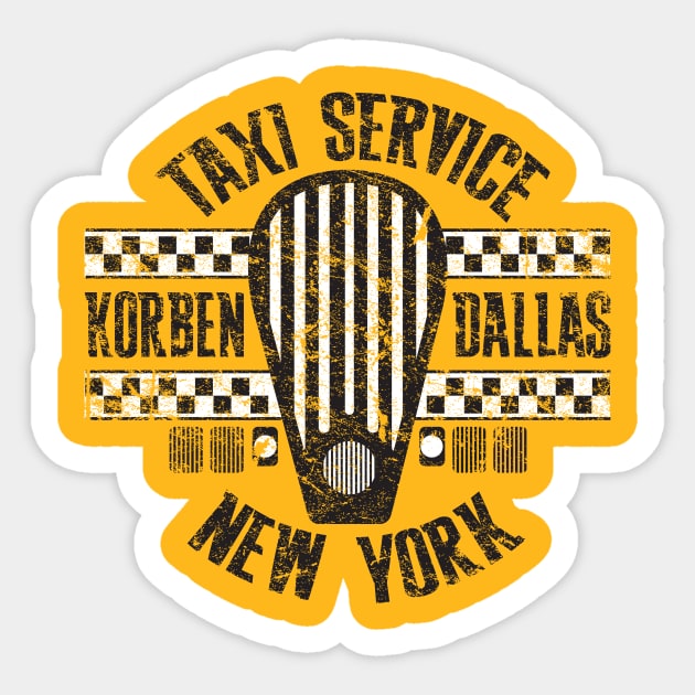 Korben Dallas Taxi Service Sticker by MindsparkCreative